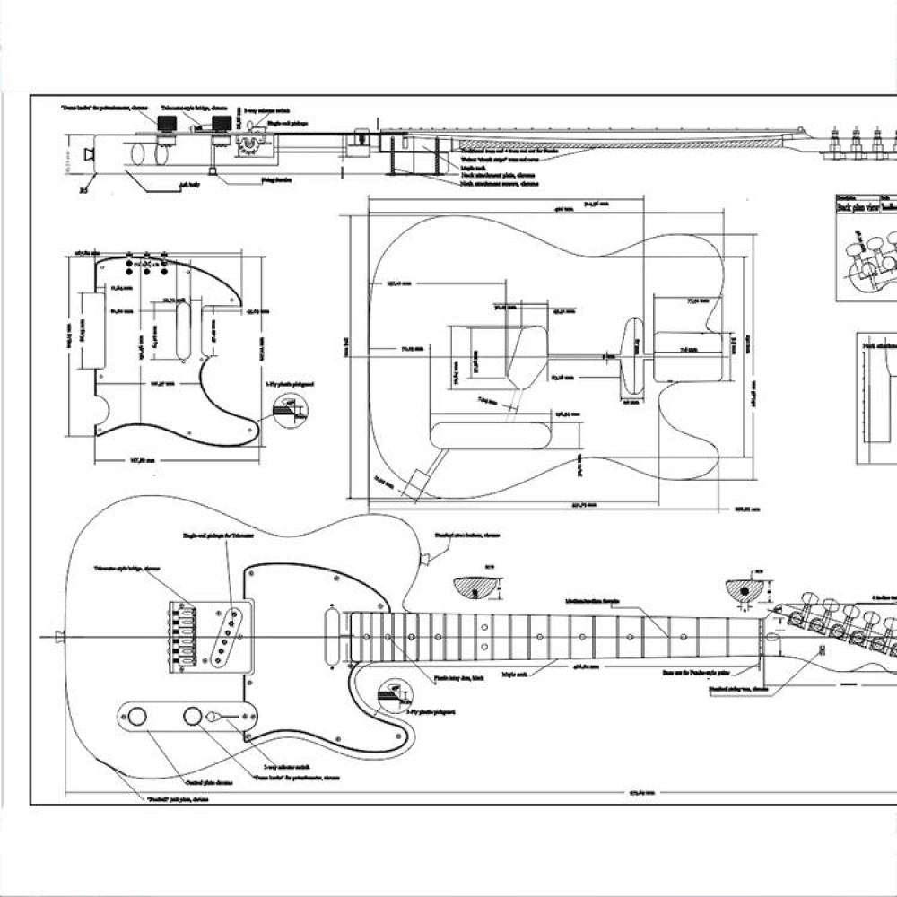 GUITAR AND BASS PLANS - TELECASTER